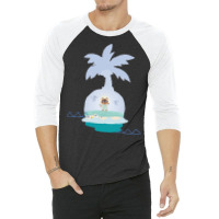 Deserted Island Cult Leaderanimal Crossing New Hor 3/4 Sleeve Shirt | Artistshot