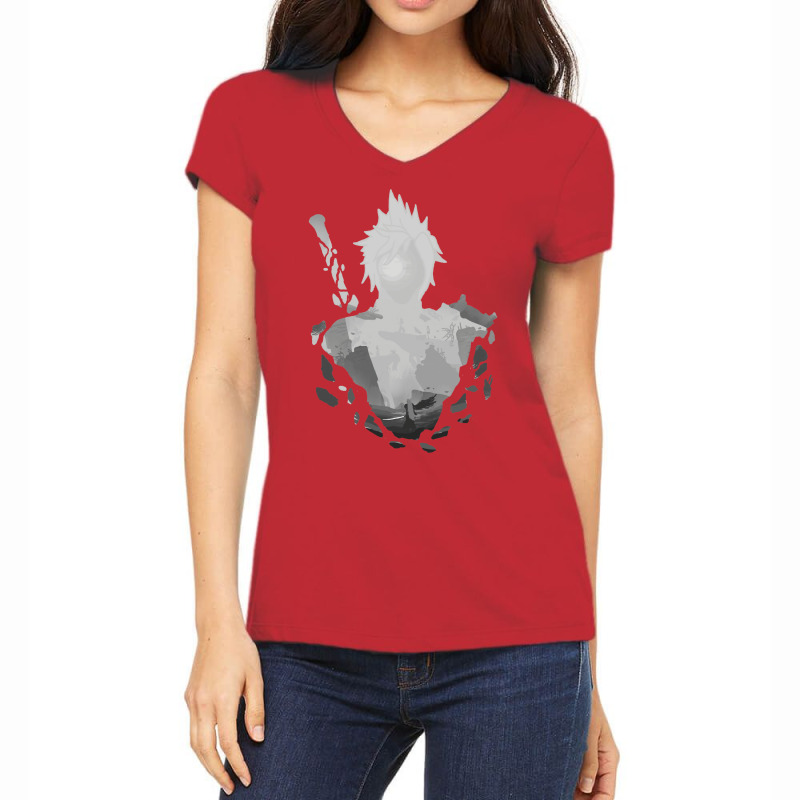 Destiny's Crossroads Grey V. Final Fantasy 7 Women's V-Neck T-Shirt by hroubyrant1 | Artistshot