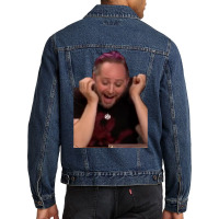 Taliesin Jaffe   Crititcal Role Meme Face Caduceus Men Denim Jacket | Artistshot