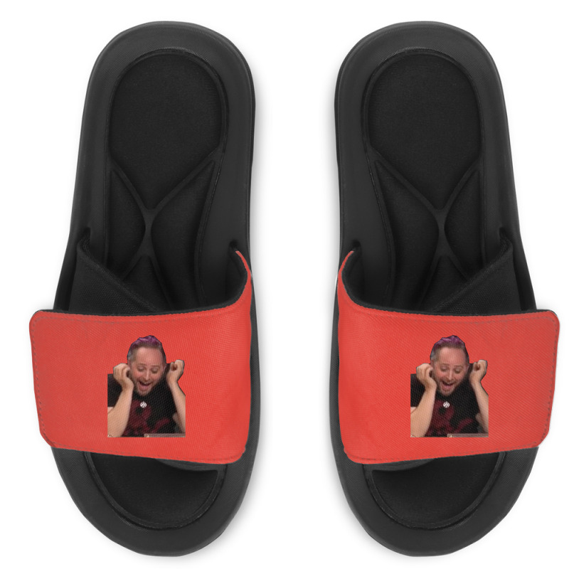 Taliesin Jaffe   Crititcal Role Meme Face Caduceus Slide Sandal | Artistshot