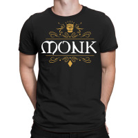 Monk Slaying Dragons In Dungeons Rpg T-shirt | Artistshot