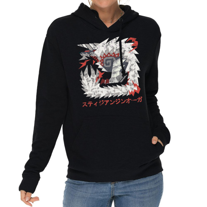 Monster Hunter World Iceborne Stygian Zinogre Kanj Lightweight Hoodie | Artistshot