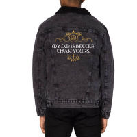 My Narrator Is Better Than Yours Tabletop Rpg Addi Unisex Sherpa-lined Denim Jacket | Artistshot