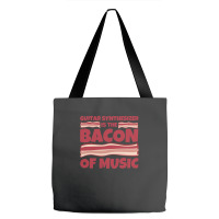 Guitar Synthesizer Gifts Bacon Of Music Tote Bags | Artistshot