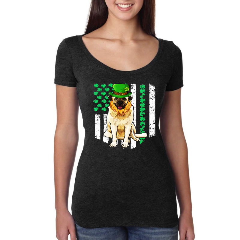 Anatolian Shepherd Dog St Patricks Women's Triblend Scoop T-shirt by kakashop | Artistshot