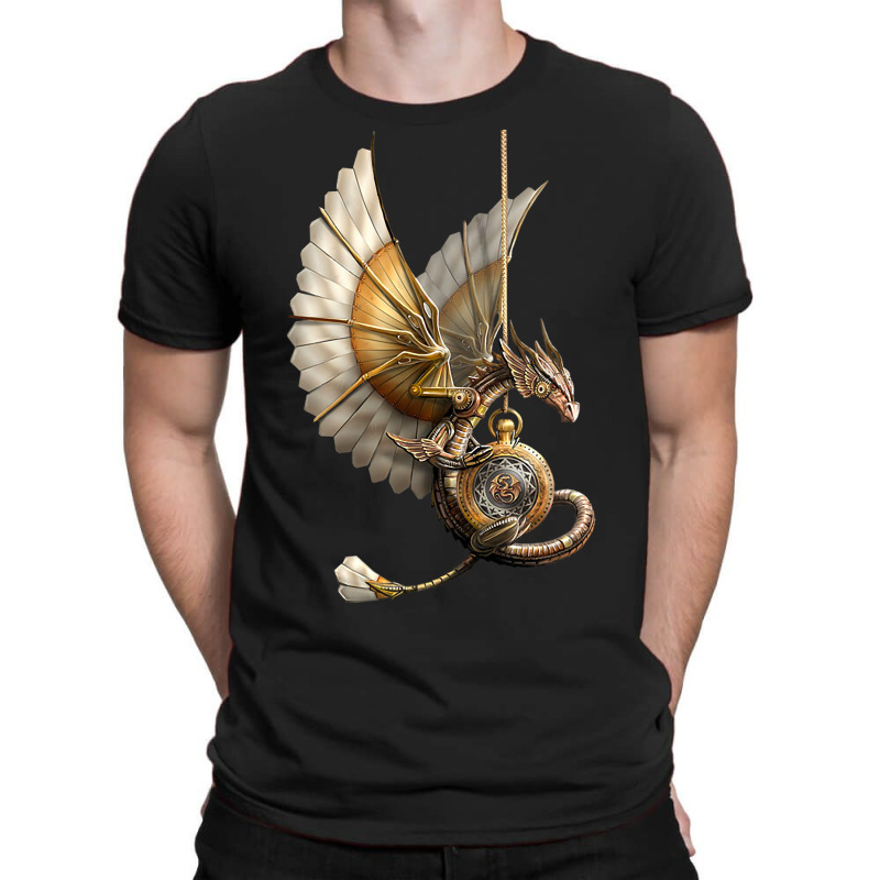 Steampunk Dragon On Watch Gift Vintage T-Shirt by spreesgomez | Artistshot