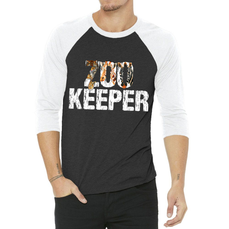 Zoo Keeper Costume Safari Wildlife Zookeeper Costu 3/4 Sleeve Shirt | Artistshot