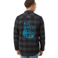 Guitarist Electric Guitar Body Teal Color Flannel Shirt | Artistshot