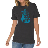 Guitarist Electric Guitar Body Teal Color Vintage T-shirt | Artistshot