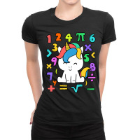 Number Day Kids Girls Costume Numbers Math Day Cal Ladies Fitted T-shirt | Artistshot