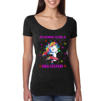 I'm Going To Be A Big Sister 2021 Unicorn T Shirt Women's Triblend Scoop T-shirt | Artistshot