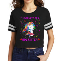 I'm Going To Be A Big Sister 2021 Unicorn T Shirt Scorecard Crop Tee | Artistshot