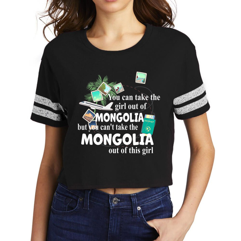 Girl From Mongolia   Patriotic Girl From Mongolia Scorecard Crop Tee by kranendon | Artistshot