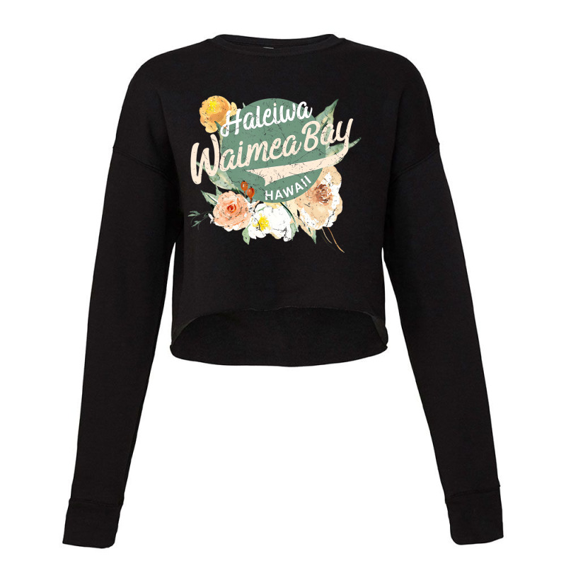 Hawaii Waimea Bay Oahu North Shore Hawaiian T Shir Cropped Sweater by galloywa | Artistshot