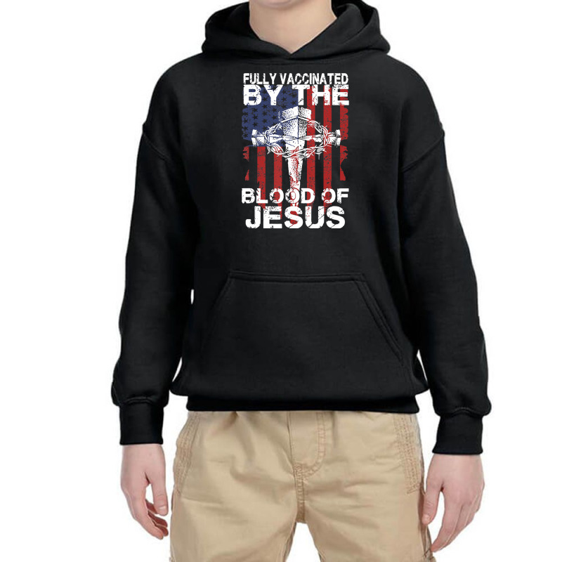 Fully Vaccinated By The Blood Of Jesus For Men, Wo Youth Hoodie by wafaha | Artistshot