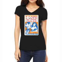 Anti Slut Vintage Propaganda Poster Shirt Art I Lo Women's V-neck T-shirt | Artistshot