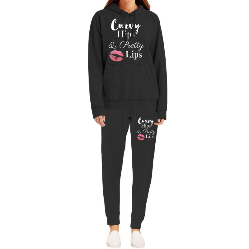 Curvy Hips And Pretty Lips T Shirt Hoodie & Jogger Set | Artistshot