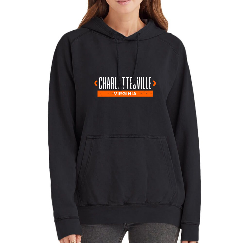 Charlottesville Virginia Retro Distressed Va Athle Vintage Hoodie | Artistshot