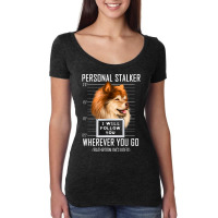 Personal Stalker Dog Finnish Lapphund I Will Follo Women's Triblend Scoop T-shirt | Artistshot