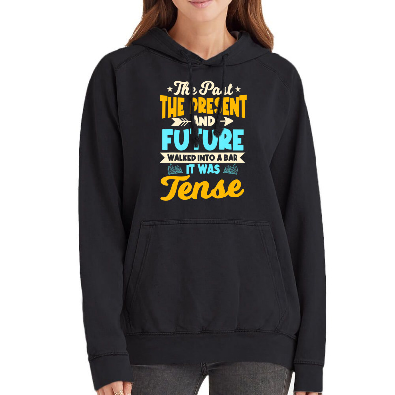 English Teacher Grammar Grammatical Rules Tenses T Vintage Hoodie by mogakino | Artistshot