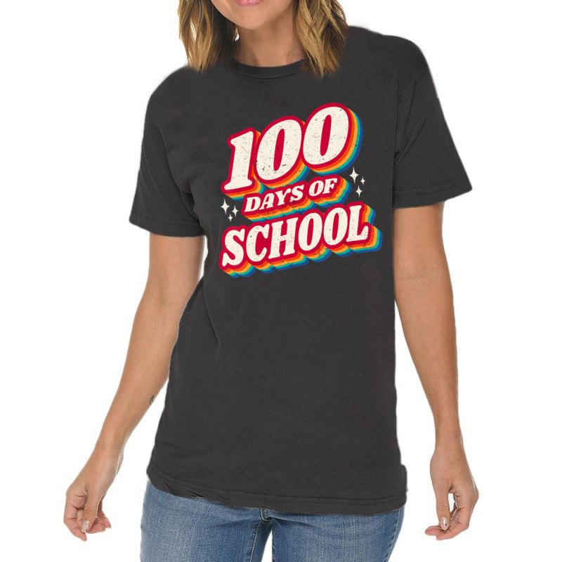 Cute 100 Days Of School And Still Loving It Hearts Vintage T-shirt | Artistshot