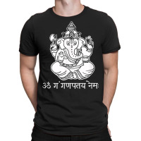 Ganesh T Shirt With Sanskrit Ganesha Mantra T-shirt | Artistshot