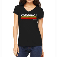 Retro Calabasas California T Shirt Women's V-neck T-shirt | Artistshot