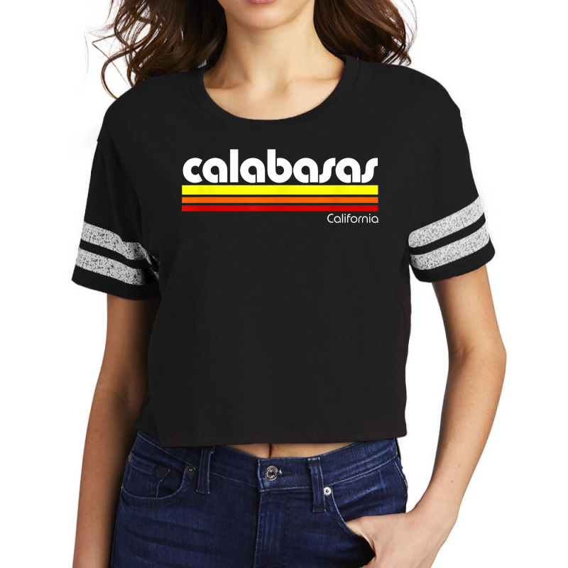 Retro Calabasas California T Shirt Scorecard Crop Tee by TeaMenShop | Artistshot