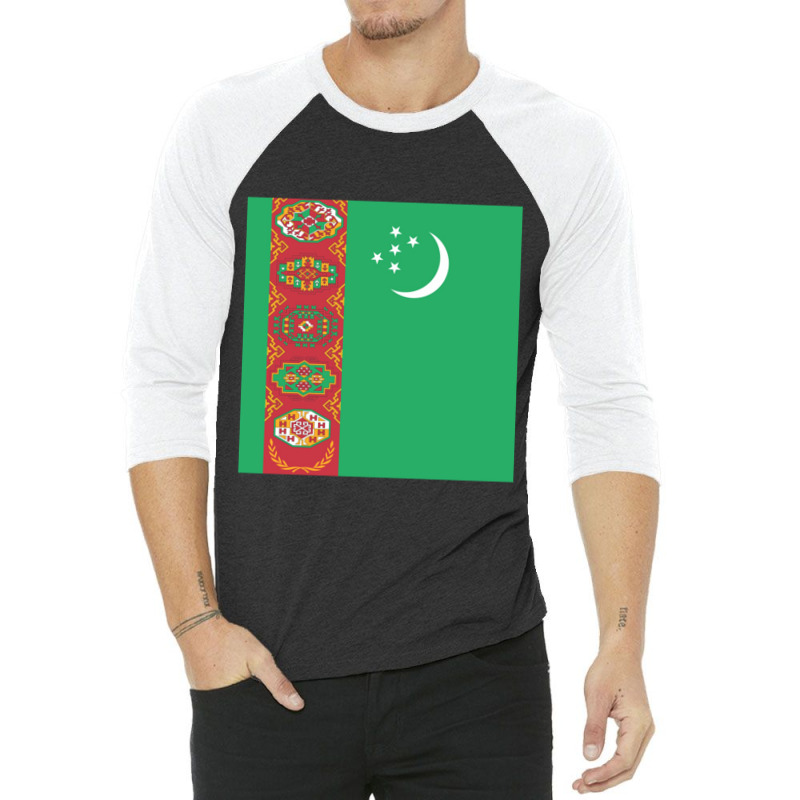 Turkmenistan 3/4 Sleeve Shirt | Artistshot