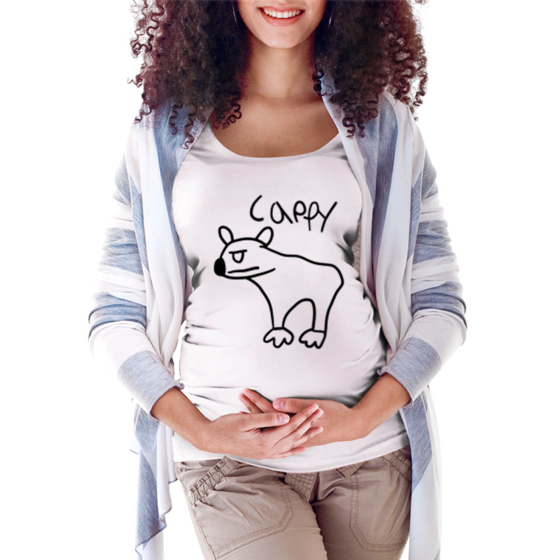 Cappy, The Angry Capybara Premium T Shirt Maternity Scoop Neck T-shirt by scrabeck | Artistshot