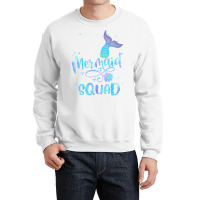 Mermaid Squad Cute Girls Birthday Squad Mermaid Ta Crewneck Sweatshirt | Artistshot