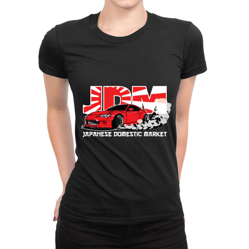 Japanese Domestic Market Jdm Car Pullover Hoodie Ladies Fitted T-Shirt by worrekal | Artistshot