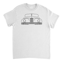 Packard Super Clipper 1940s Classic Car Black Outl Classic T-shirt | Artistshot