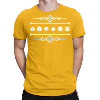 Polyhedral Dice Set Deco Techno Tabletop Rpg T-shirt | Artistshot