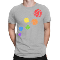 Polyhedral Dice Set Rainbow Tabletop Rpg T-shirt | Artistshot