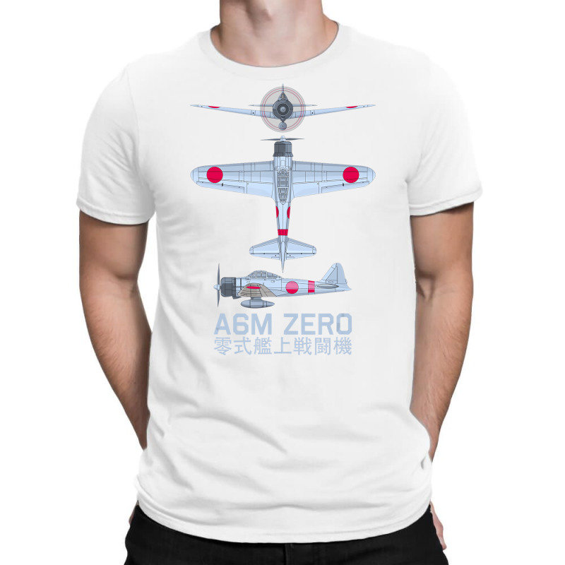 A6m Zero Ww2 Japanese Fighter Plane Diagram T Shir T-shirt | Artistshot