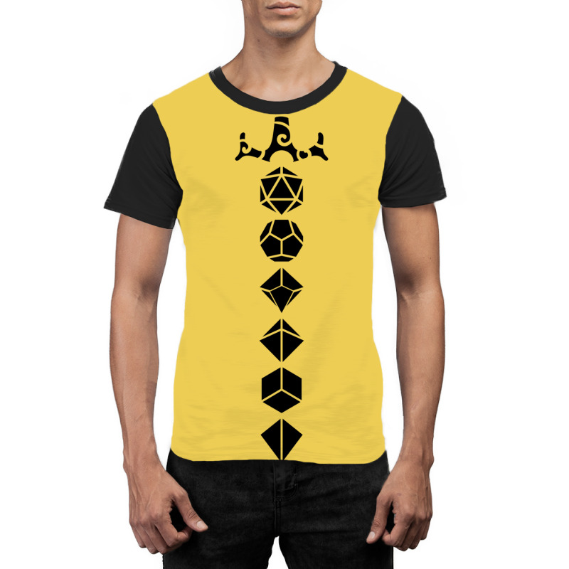 Polyhedral Dice Set Sword Dice Collector Graphic T-shirt by basaulajtonya | Artistshot