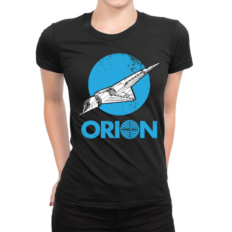 Orion Space Clipper Ladies Fitted T-Shirt by tiemypanxav | Artistshot