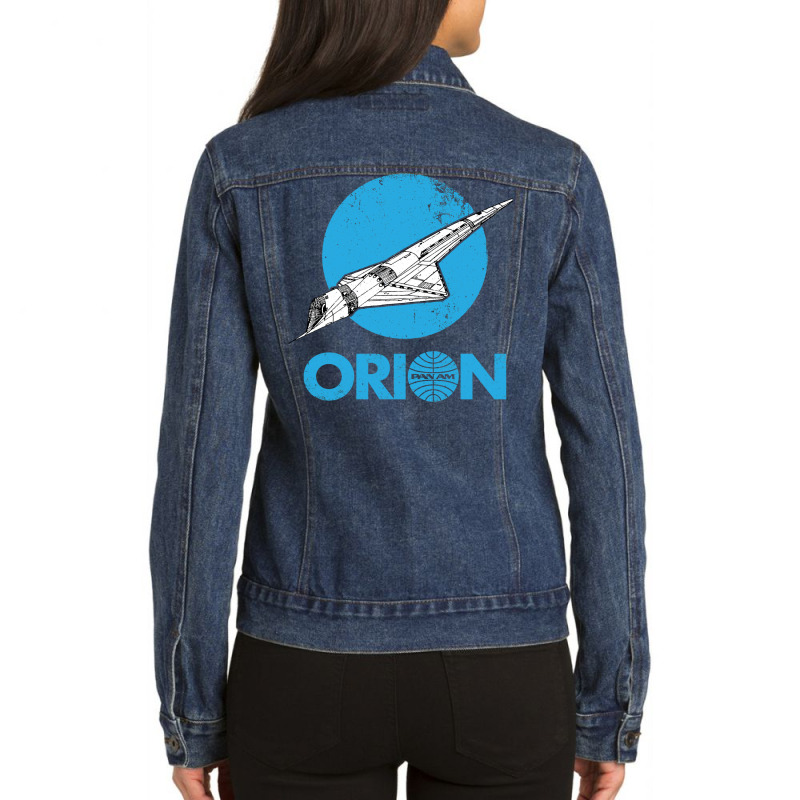 Orion Space Clipper Ladies Denim Jacket by tiemypanxav | Artistshot