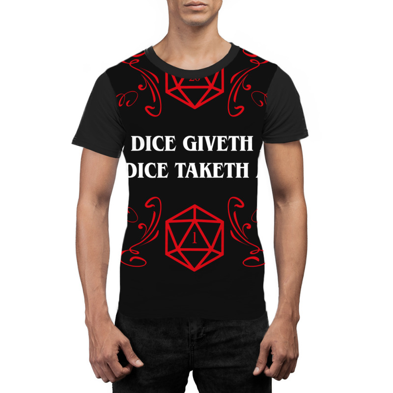 The Dice Giveth And Taketh Away   Narrator Graphic T-shirt by motsaaunaswiu | Artistshot