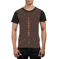 Polyhedral Dice Sword Vintage Minimalist Tabletop Graphic T-shirt | Artistshot