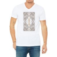 Polyhedral Dice Sword Vintage Minimalist Tabletop V-neck Tee | Artistshot