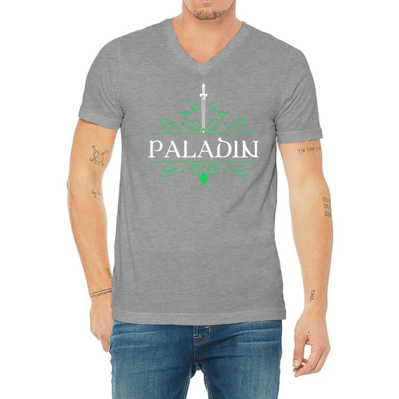 Paladin Character Class Tabletop Rpg Gaming   Role V-Neck Tee by tiemypanxav | Artistshot