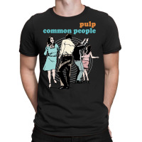 Pulp Common People  Retro 90s Fan Design T-shirt | Artistshot