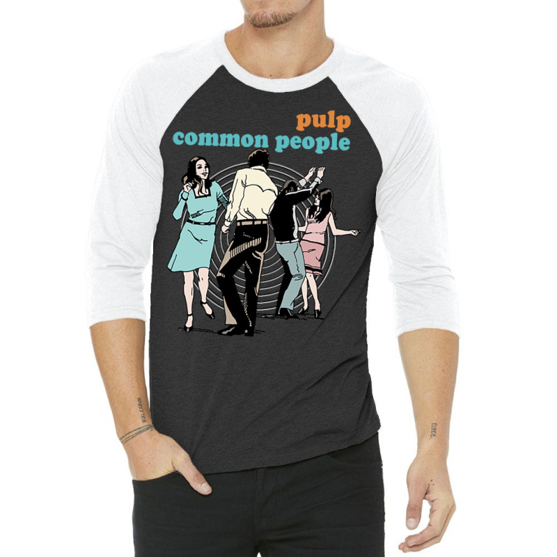 Pulp Common People  Retro 90s Fan Design 3/4 Sleeve Shirt by basaulajtonya | Artistshot