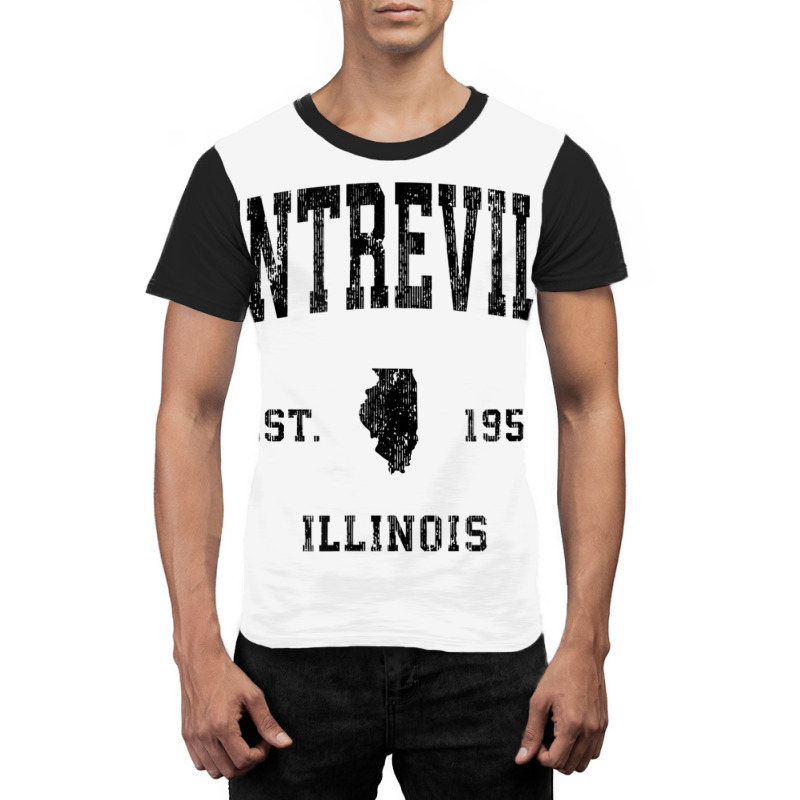 Centreville Michigan Mi Vintage Athletic Black Spo Graphic T-shirt | Artistshot