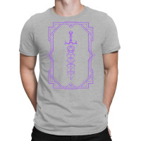 Purple Framed Vintage Polyhedral Dice Set Sword T-shirt | Artistshot