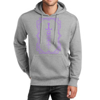 Purple Framed Vintage Polyhedral Dice Set Sword Unisex Hoodie | Artistshot