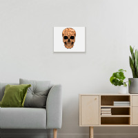 Drippin Melanin Skull Black History Month Blm Skel Metal Print Horizontal | Artistshot