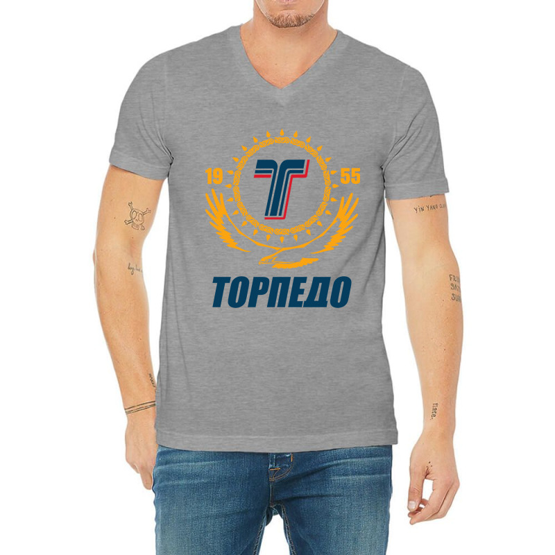 Kazzinc Torpedo V-Neck Tee by Jacobb | Artistshot